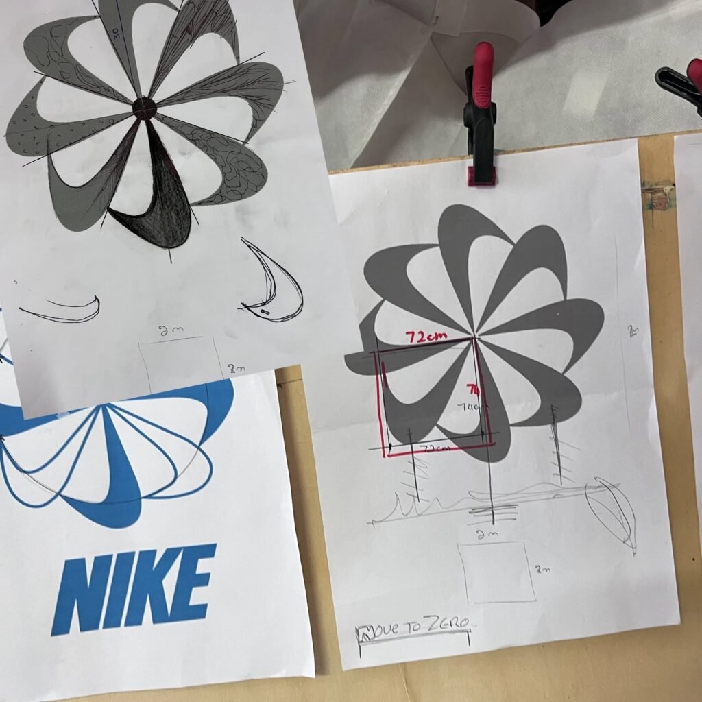 Nike Sketch of Installation